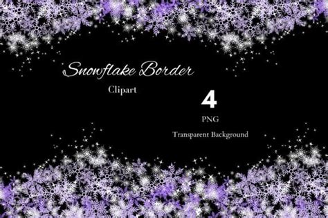 Snowflake Borders Graphic by Justnaturephoto_shop · Creative Fabrica