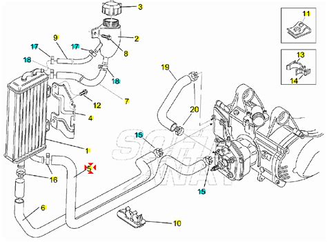 Manicotto Tra Testa E Radiatore Aprilia Rally Liquid Cooled Sarri