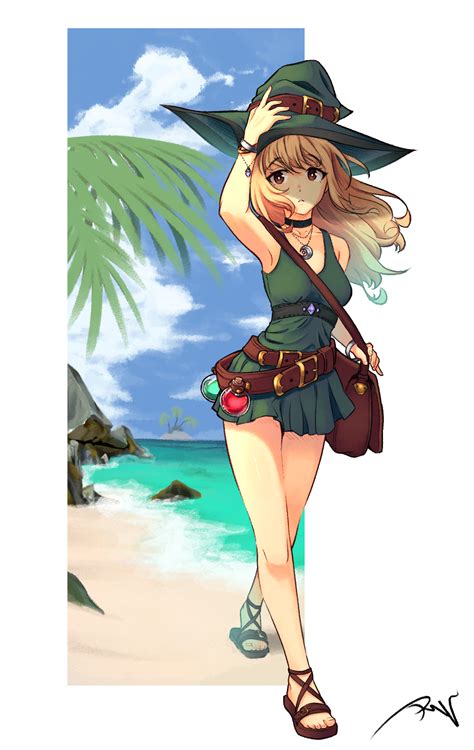 Beach Witch by RaynLikeRain on Newgrounds