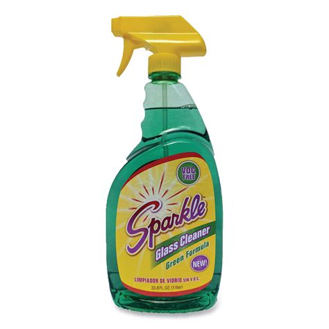 Sparkle Green Formula Glass Cleaner 33 8 Oz Bottle