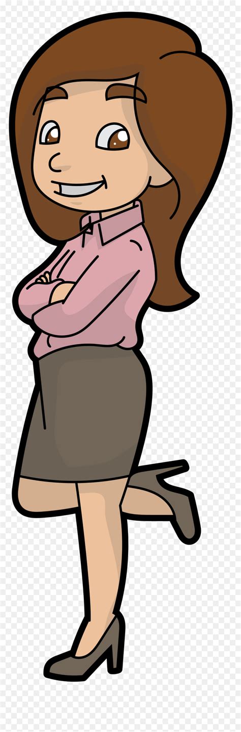 Cartoon Business Woman Png Transparent Png Vhv