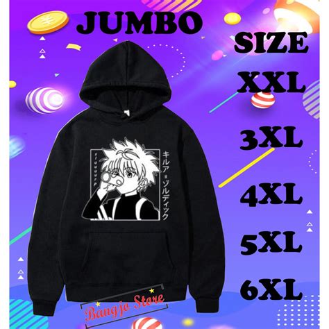 Jual Sweater Jumbo Crewneck Killua Zoldyck Hunter X Hunter Kurapika