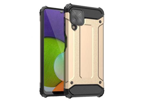 Hybrid Armor Case Odolné Pouzdro Pro Samsung Galaxy A22 4g Zlaté Jhmobilcz