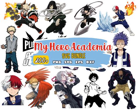 My Hero Academia Svg Bundle Academia Svg Anime Svg Instan Inspire