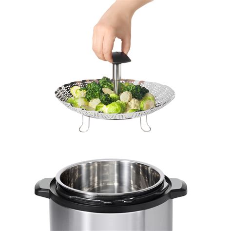 Best Oxo Good Grips Stainless Steel Steamer With Extendable Handle