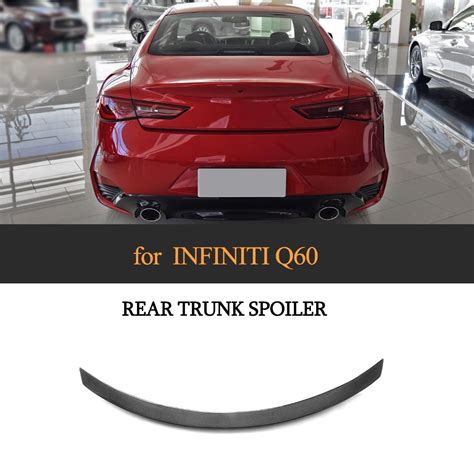 Carbon Fiber Rear Trunk Spoiler Big Customized Wing Boot Lip Fit For