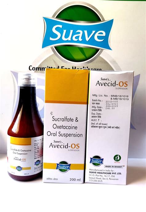 Avecid Os Sucralfate Oxetacaine Oral Suspension Ml Non