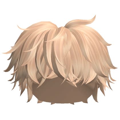 Messy Fluffy Boy Hair Blonde S Code Price RblxTrade