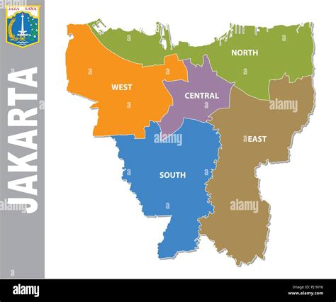 jakarta map vector high resolution stock photography  images alamy
