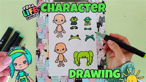 Diy Toca L Fe Character Toca Character Drawing Toca Ka T Bebek