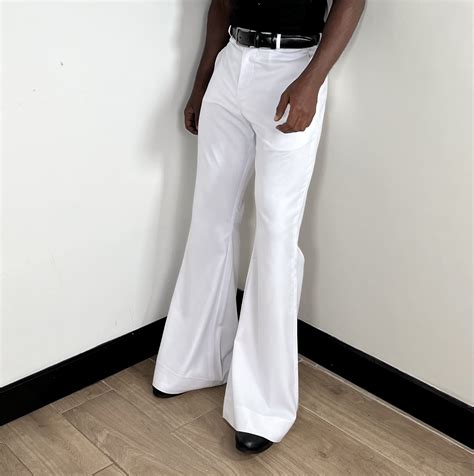 Mens Flare Pants,stylish Trousers ,men Bell Bottom Fit,trendy Cool Men ...