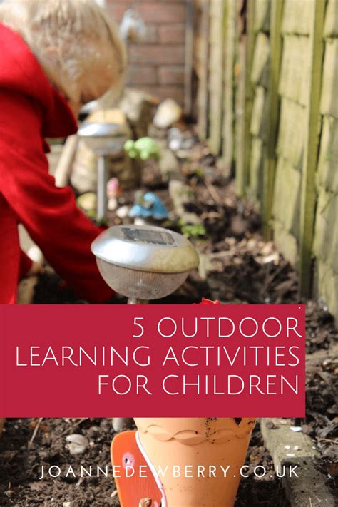 5 Outdoor Learning Activities For Children