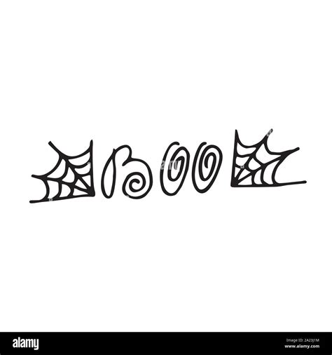 Happy Halloween Hand Drawn Creative Calligraphy Stock Vector Image