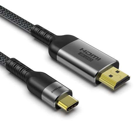 Answin Usb C To Hdmi Cable Ft Braided Usb C To Hdmi Cable K Hz