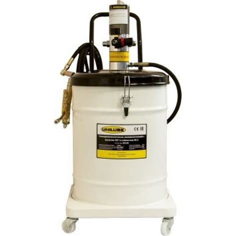 Нагнетатель/Пневматический насос для смазки Unilube 50:1 с емкостью 40л ...