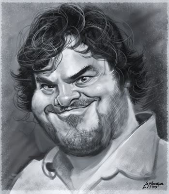 Caricature - Jack Black - Cartoon Ink