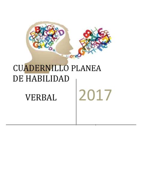 Habilidad Verbal Planea 2016