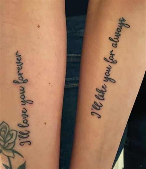 Mother Daughter Tattoo Tattoos For Daughters Love You More Tattoo