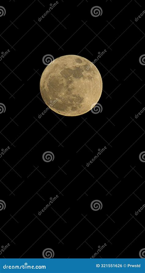 Full Moon in Black Sky at Night Stock Photo - Image of mysterious ...