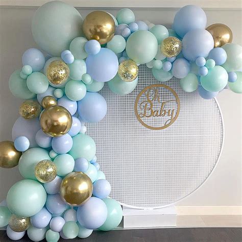 Buy Blue And Green Gold Balloon Garland Arch Kit 126Pcs Mint Green