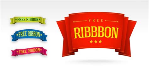 5 Free PSD Ribbon Templates Free PSD Download | FreeImages