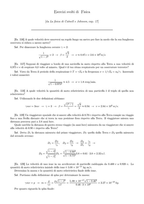 Es Cap Cj Esercizi Svolti Di Fisica Da La Fisica Di