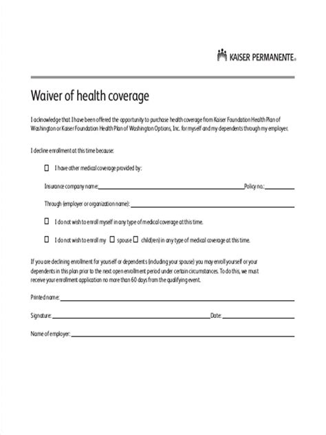 Free 9 Health Waiver Forms In Pdf Ms Word