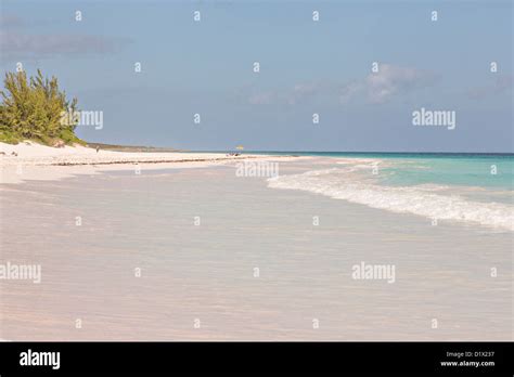 The Pink Sands Beach In Dunmore Town Harbour Island The Bahamas Stock