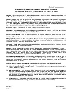 Fillable Online Oamp Od Nih Contract No NIH RC 4 ATTACHMENT 5 97