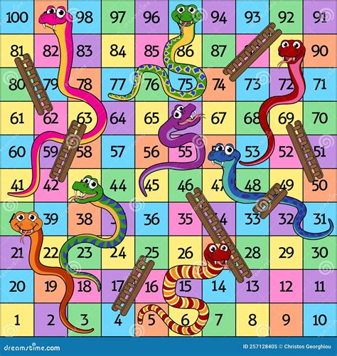 Snakes And Ladders Cartoon Vector Cartoondealer