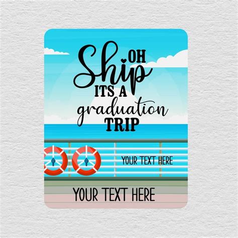 Custom Cruise Graduation Magnets Etsy