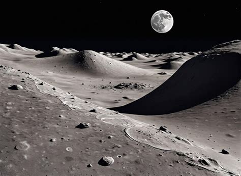 premium photo  moon   surface   moon