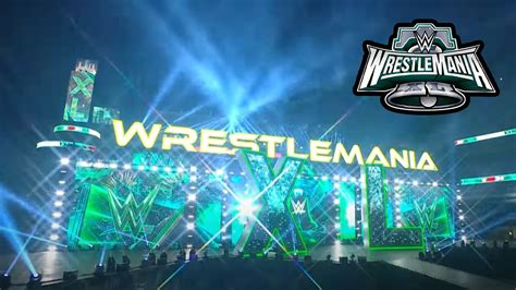 Wwe Wrestlemania Stage Setup Official Reveal Youtube