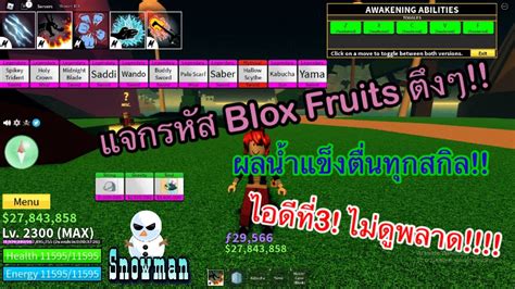 แจกรหส Blox Fruits ตงๆ ใครอยากไดดคลปนใหจบ ไอดท3 รหสน