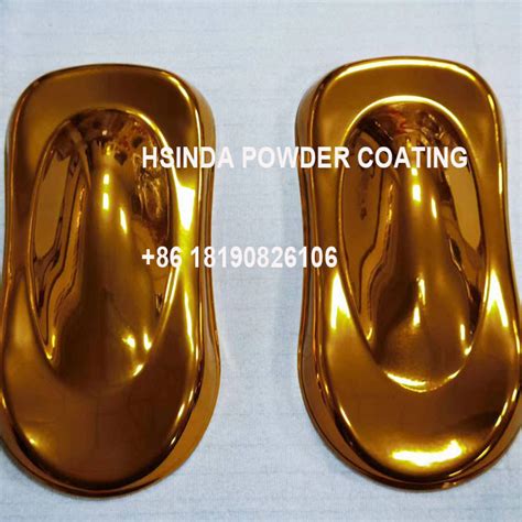 Chrome Gold Color Shining Glitter Electrostatic Spray Paint Powder Coating