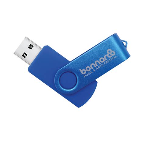 Swivel Blue USB Flash Drive – First Concept