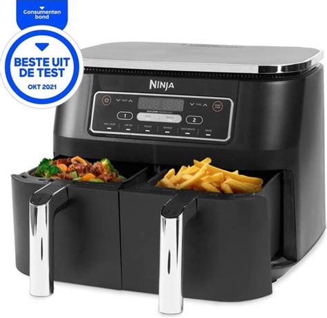 Ninja Foodi Af Eu Dubbele Airfryer Xxl Twee Kookvakken Liter