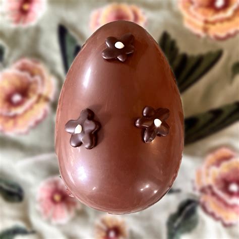 Large Milk Chocolate Hollow Egg Wild Peaks Chocolates