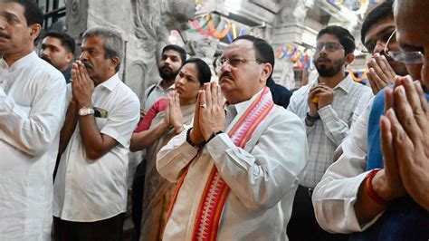 Bjp National President Shri Jp Nadda Offered Prayers At Shri