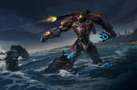 3440x1440 Pacific Rim Robot Firing Gun UltraWide Quad HD 1440P HD 4k