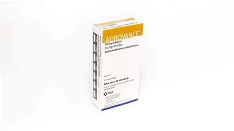 ADROVANCE 70 MG 2 800 UI COMPRIMIDOS 4 Comprimidos Precio 17 92