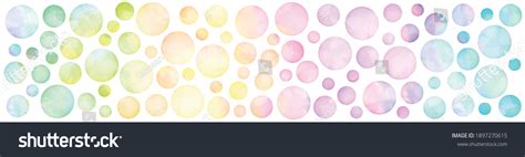 Vector Set Rainbow Watercolor Circles Stock Vector Royalty Free