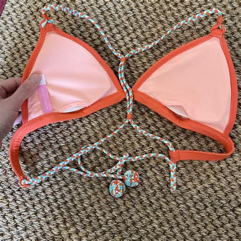 Victoria Secret Orange Bikini Size M Depop