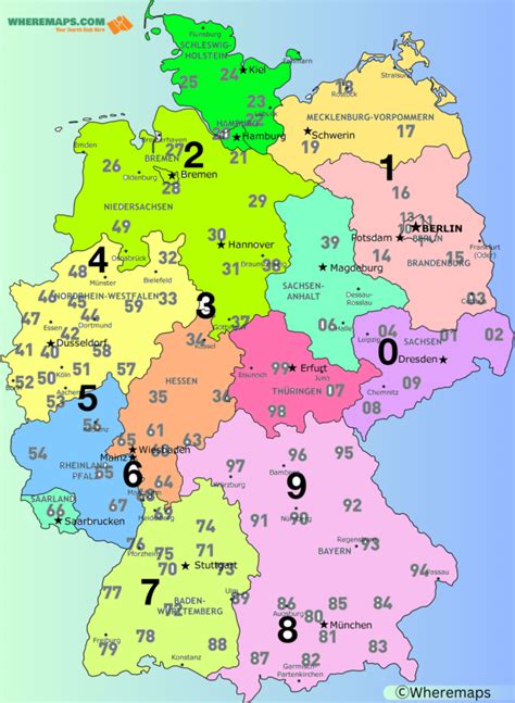 Postcodes Zip Codes Of Germany Map Of Europe Europe Map | sexiezpix Web ...