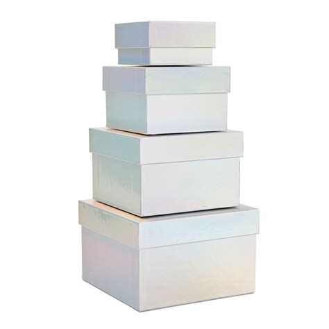 Pack Square Nesting Gift Boxes Decorative Boxes With Lids In