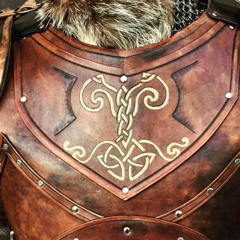 Leather Armor Corset Viking Design Celtic Dragon Cut Out Etsy