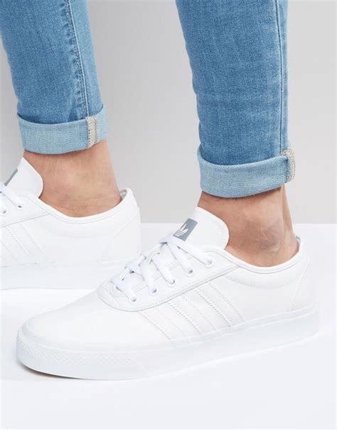 Adidas Originals Adi Ease Leather Sneakers In White D69229 White For