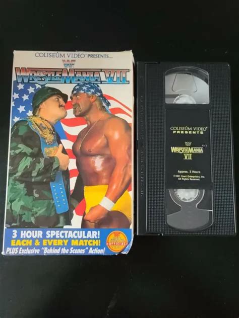 Wwf Wwe Wrestlemania Vii Coliseum Video Vhs Picclick Ca