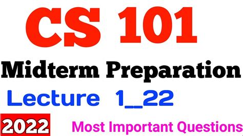 Cs101 Midterm Preparation 2022 Cs101 Important Mcqs 2022 Cs101