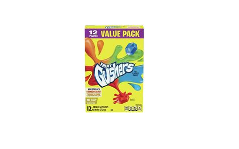 Gushers Fruit Flavored Snacks Strawberry Splash And Tropical 12 Ct Gvo